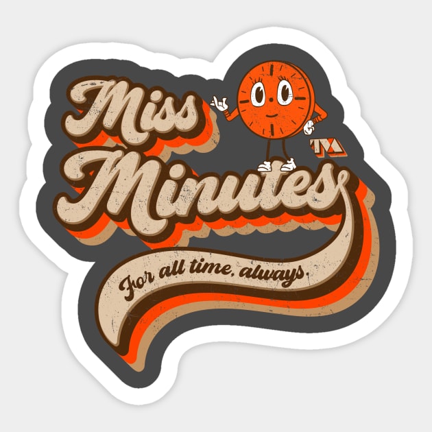 MISS MINUTES Sticker by DrMonekers